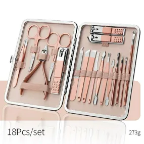 18 Pcs Professional Nail Art Manicure Tools Set