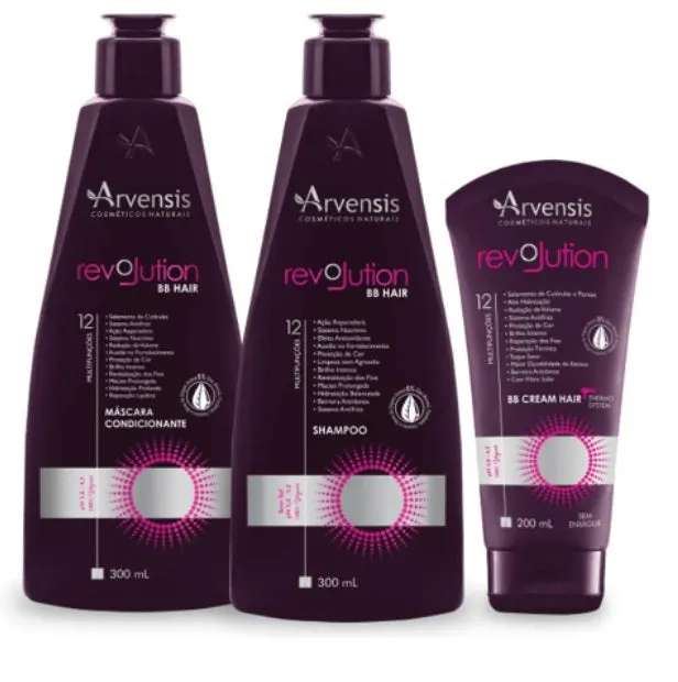 BB Hair Revolution Anti Frizz Protection Sealing Treatment Kit 3 Itens - Arvensis