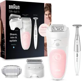 Braun Silk Epil Wet & Dry Epilator With Bikini Styler 5-820