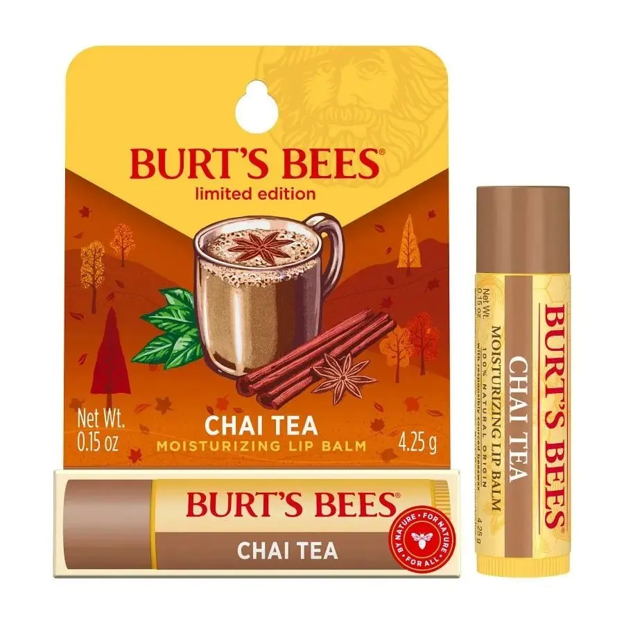 Burt's Bees Chai Tea Lip Balm Blister Box 0.15 oz. Lip Balm