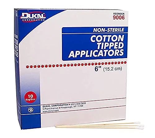 Dukal Cotton Tipped Applicators 6 inch.