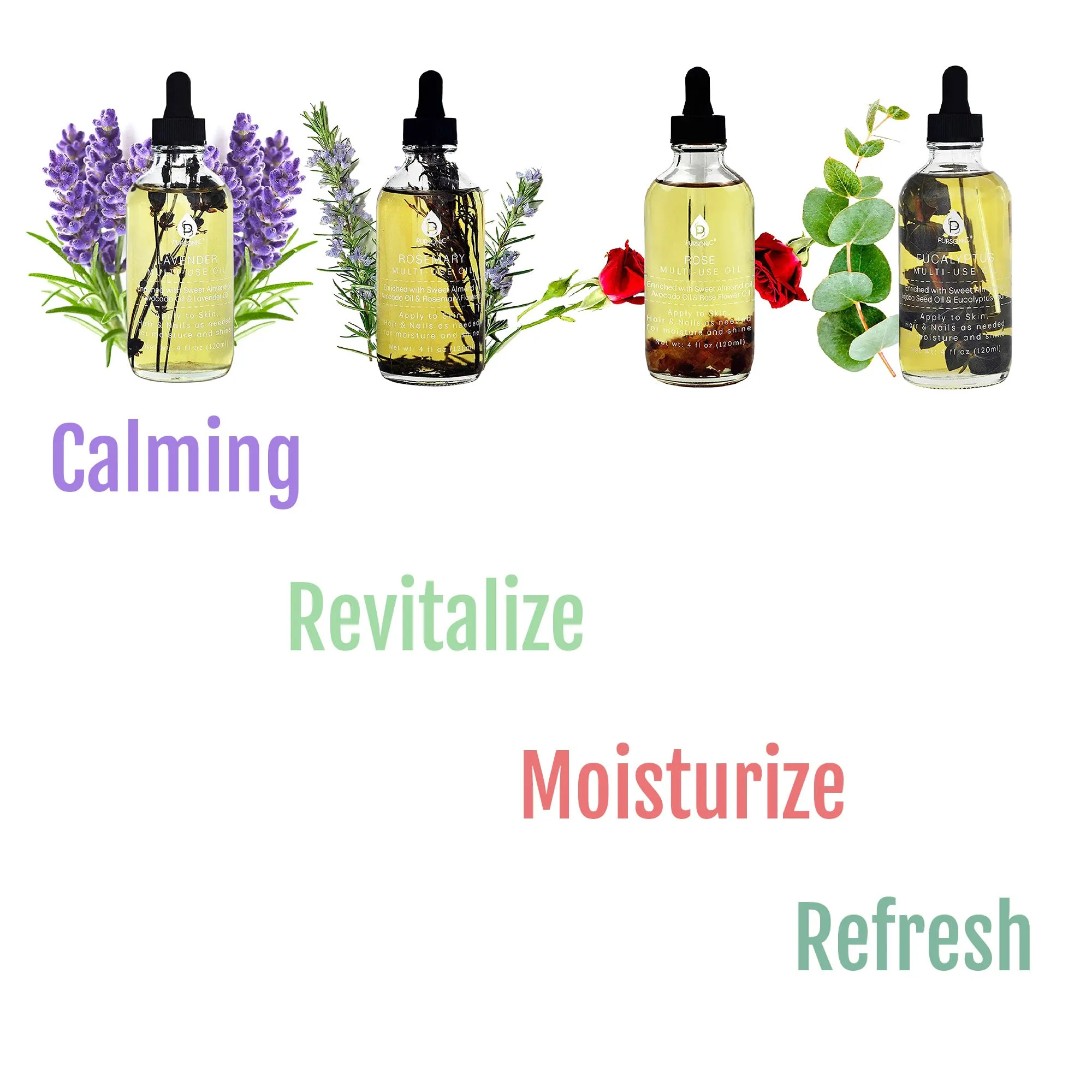 Floral Essence Multi-Use Body Oils Bundle (4 oz each)