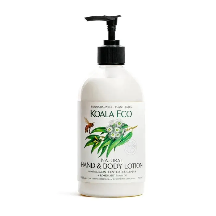 Koala Eco Natural Hand & Body Lotion - Lemon Scented Eucalyptus & Rosemary