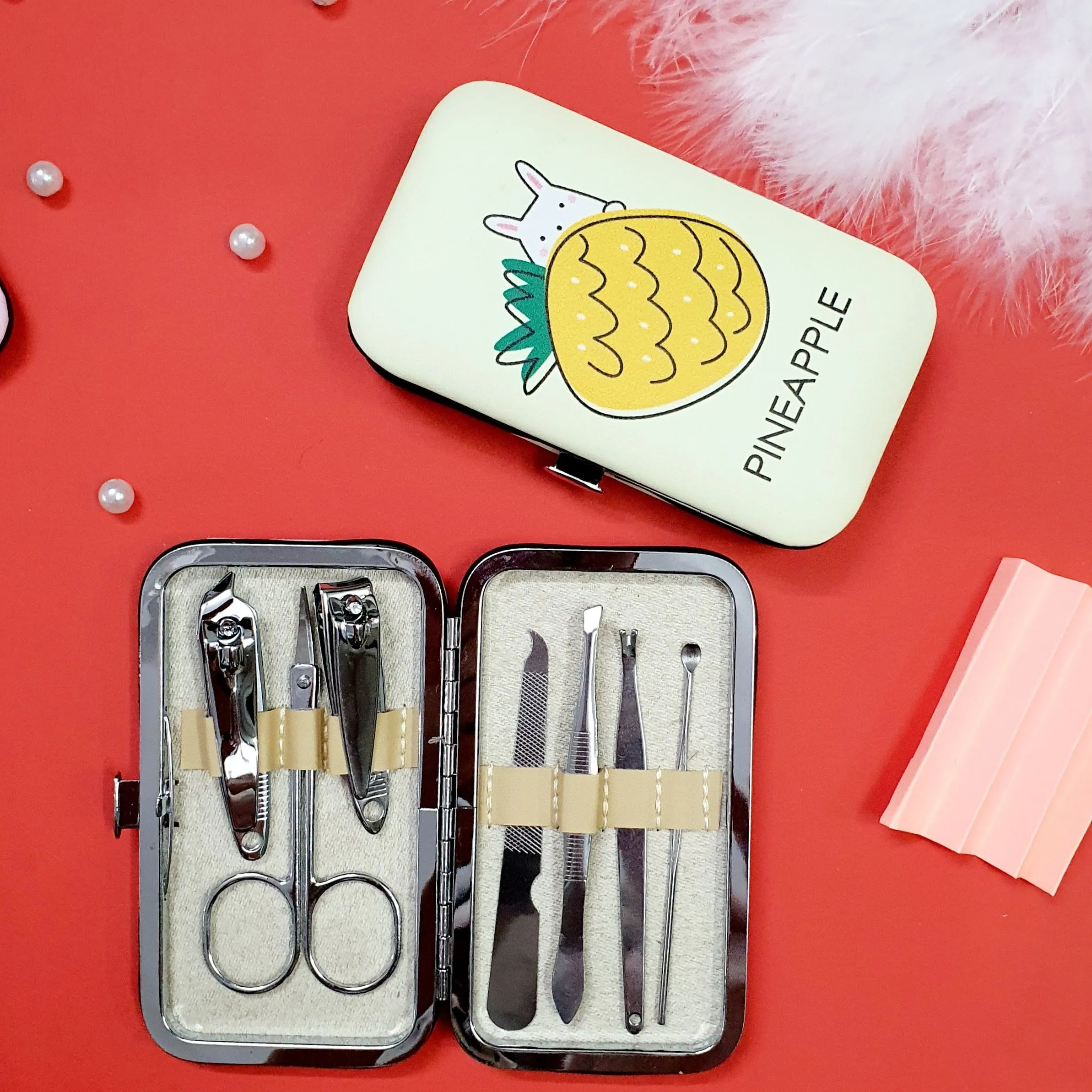 Mini Manicure Travel Set - Pineapple