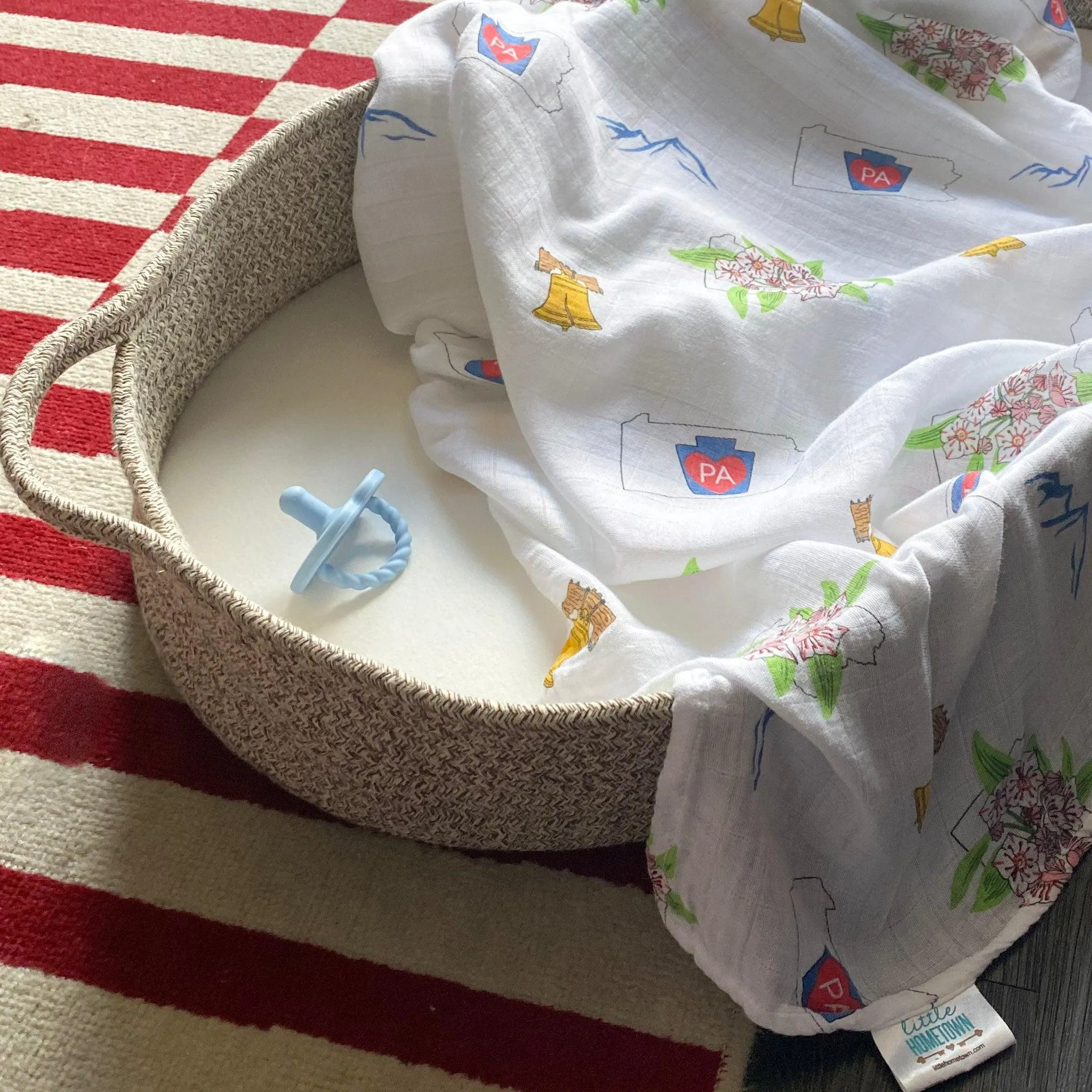 Pennsylvania Baby Muslin Swaddle Receiving Blanket