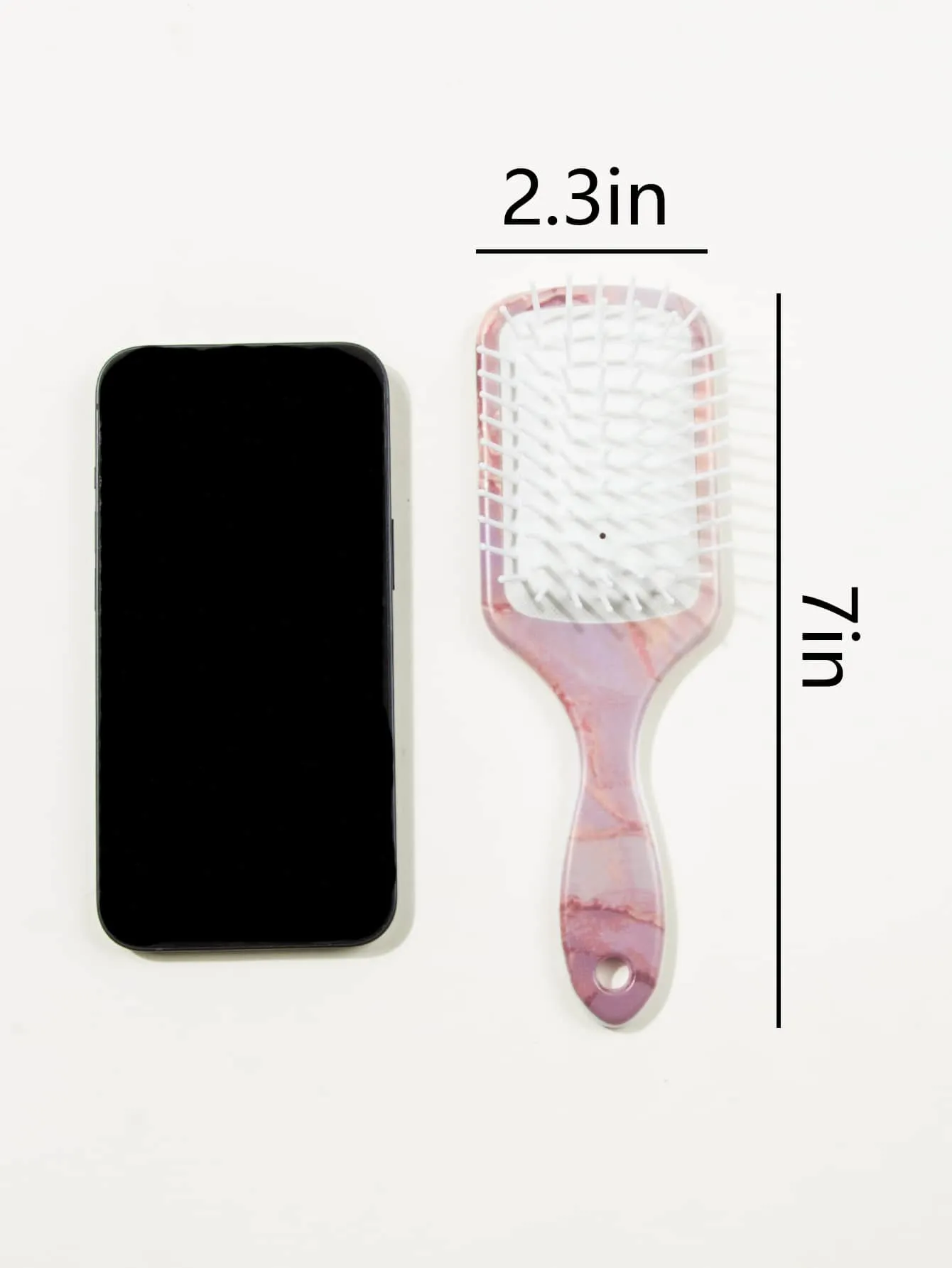 Pink Design Marbling Hair Brush Detangling Hair Brush Detangler Brush Hair Comb