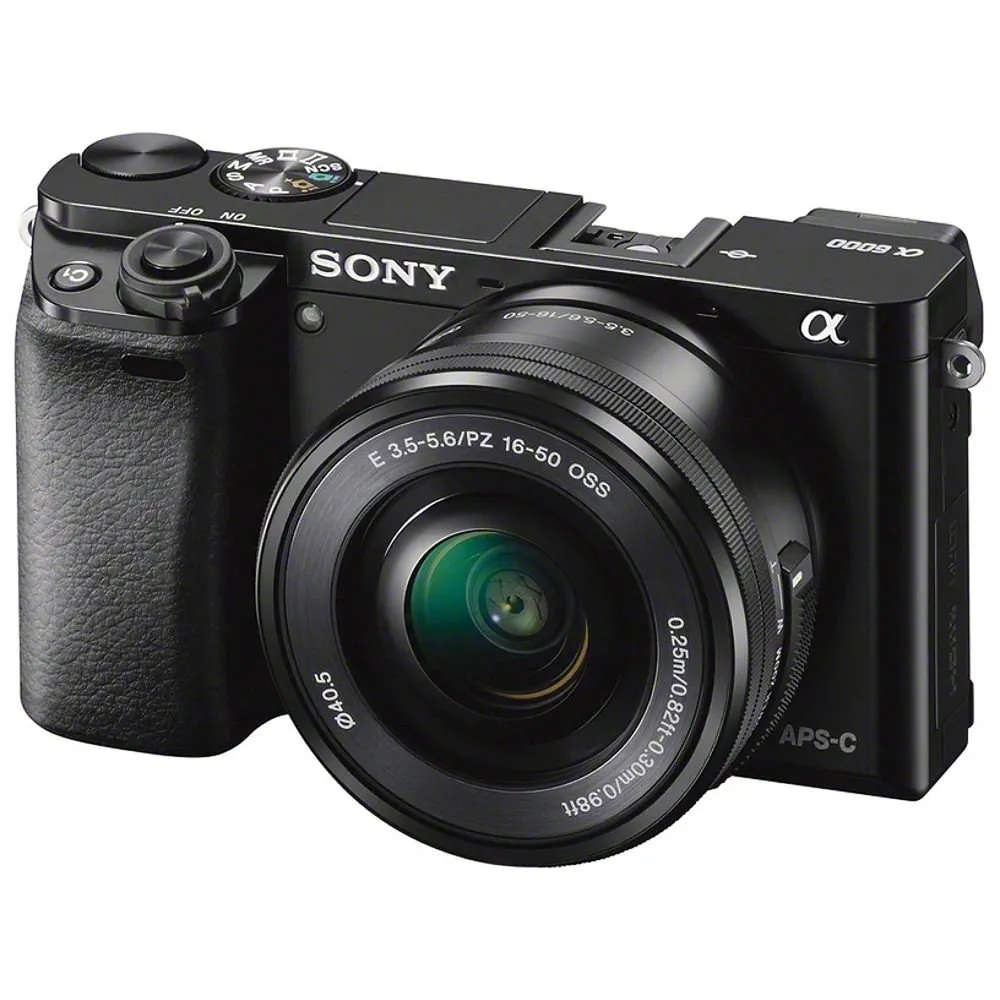 Sony Alpha a6000 Mirrorless Camera with 16-50mm Lens Black Starter Kit