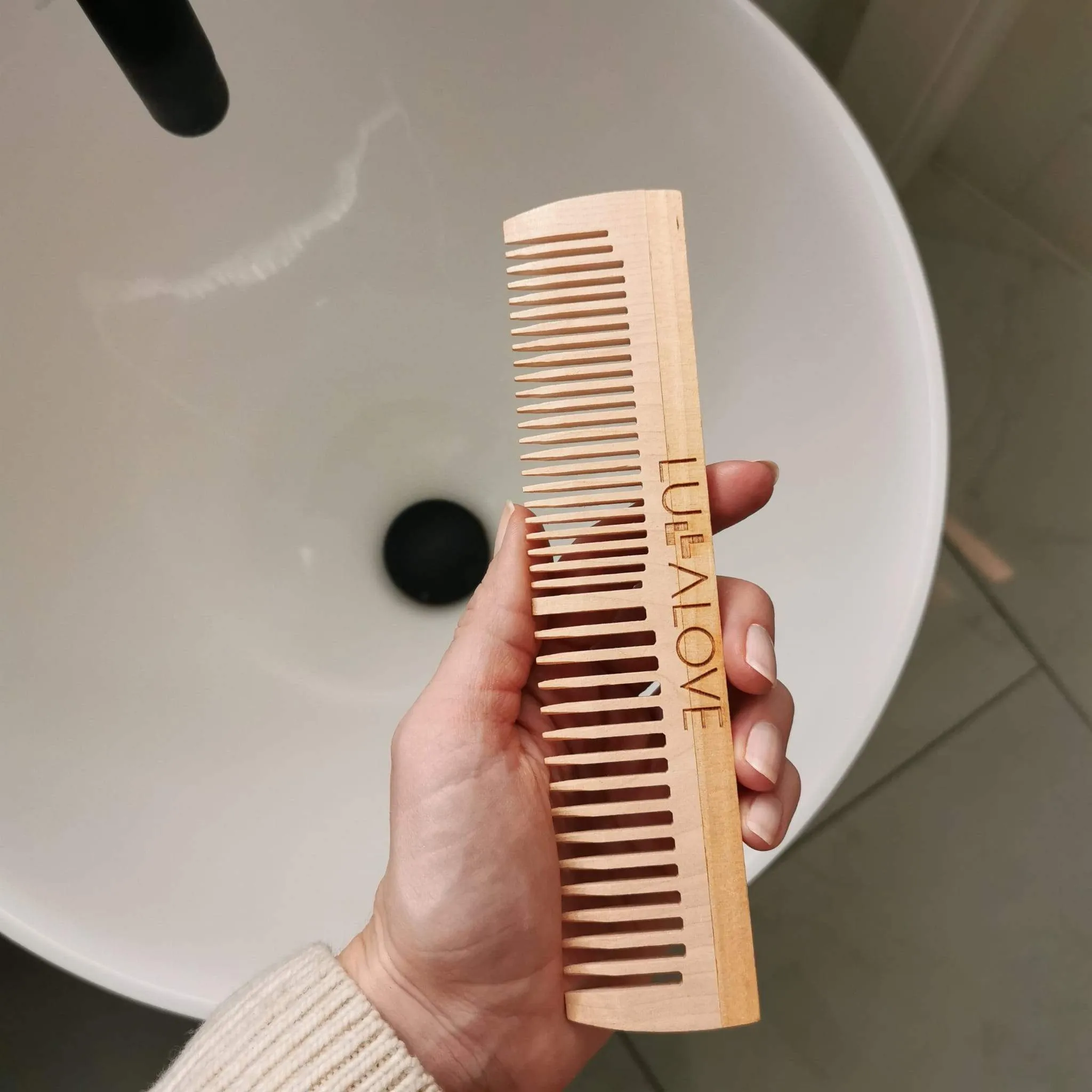 Wooden Comb for Hair Oiling